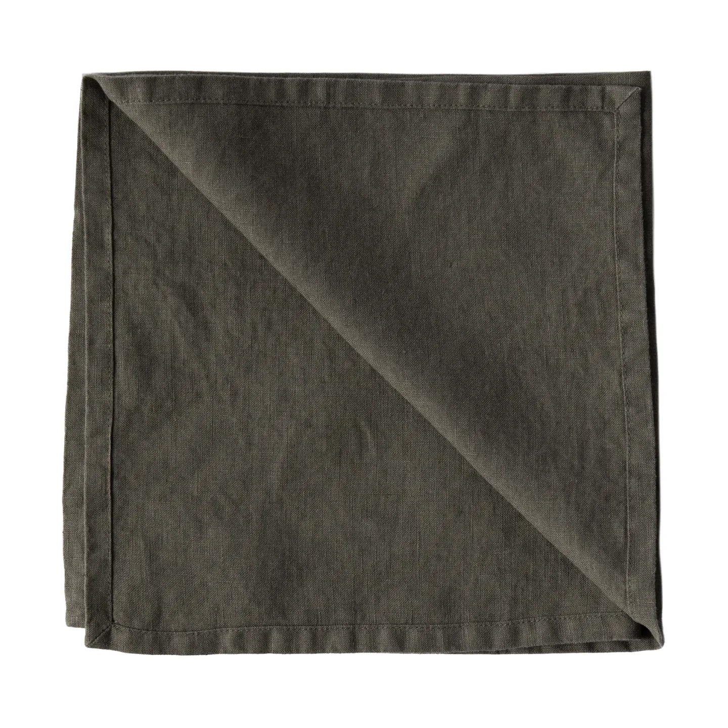 Tell Me More Washed linen Serviette Taupe