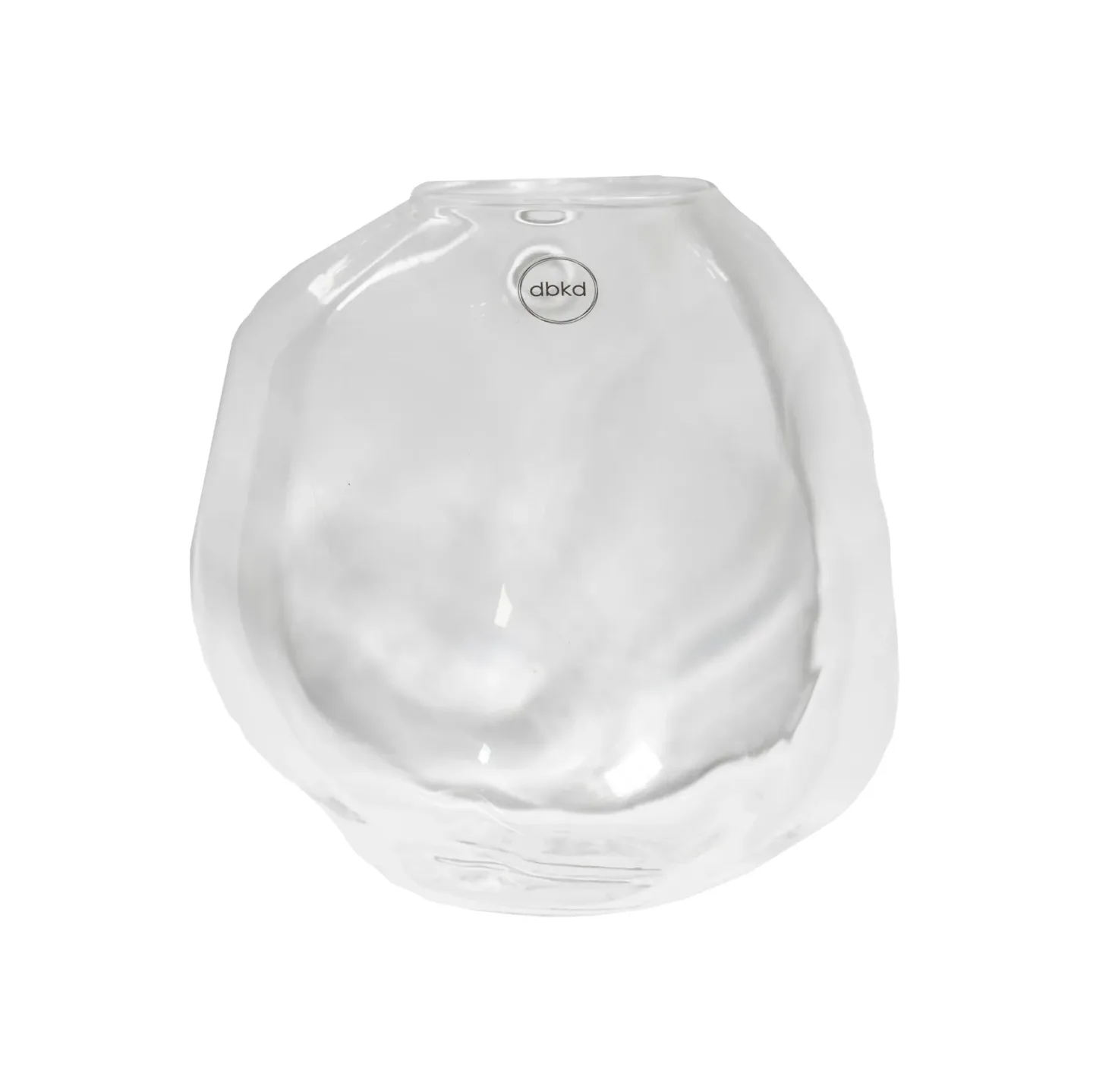 DBKD Pebble vägghängd vas klar Liten Ø15 cm