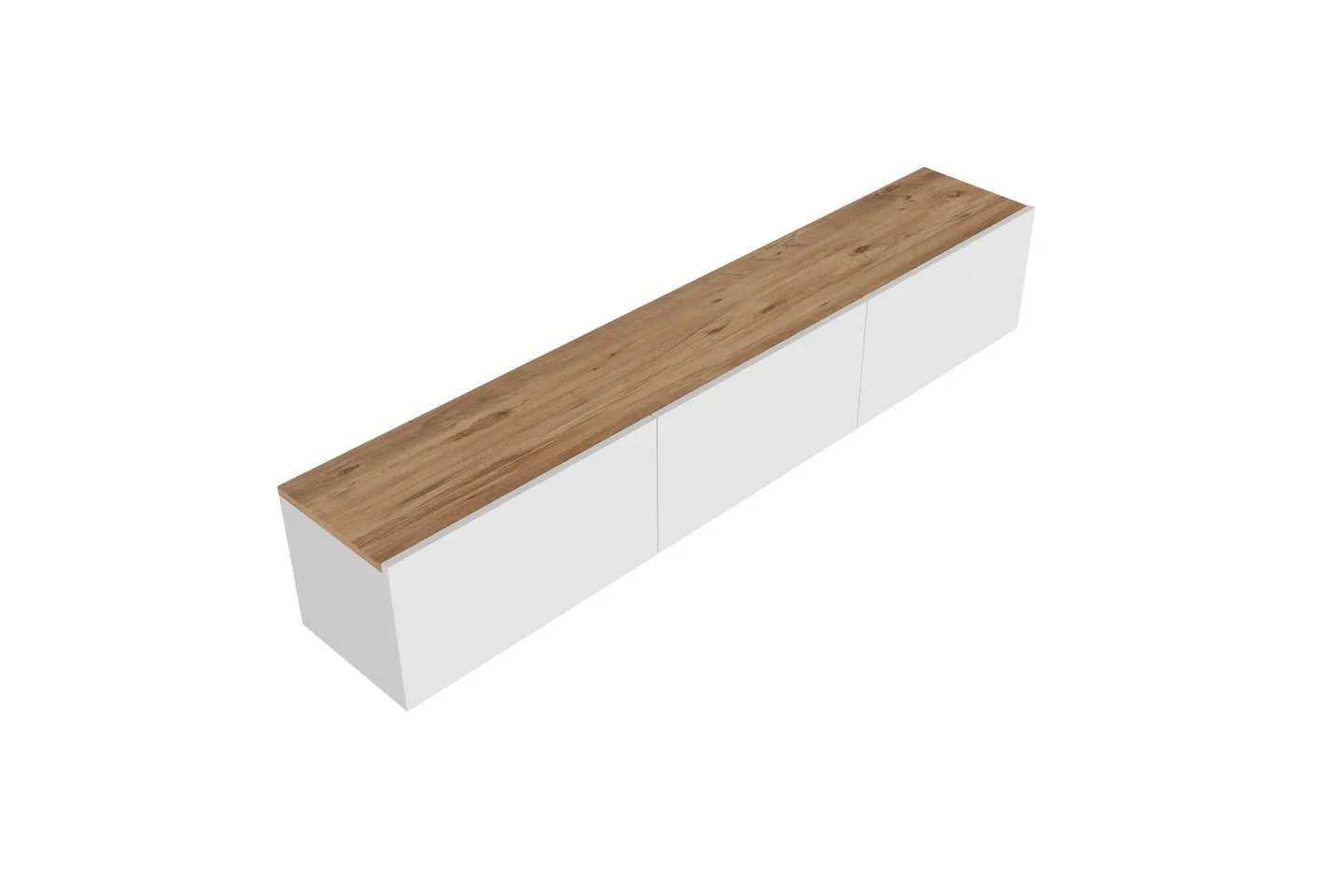 West Tv-bänk 150 cm - Vit/Brun