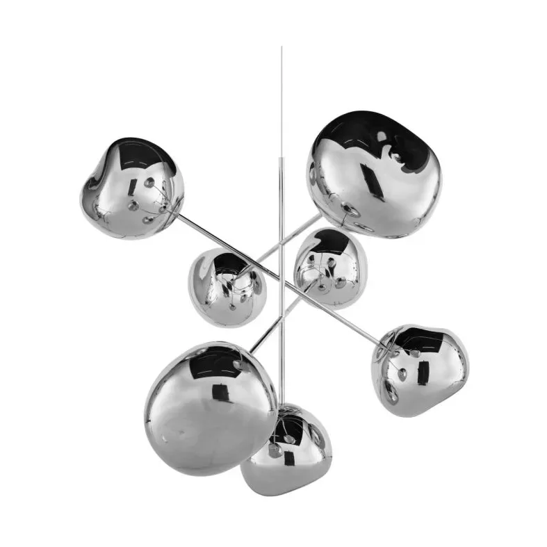 Tom Dixon Melt Chandelier large Kronleuchter LED 196 cm Silver