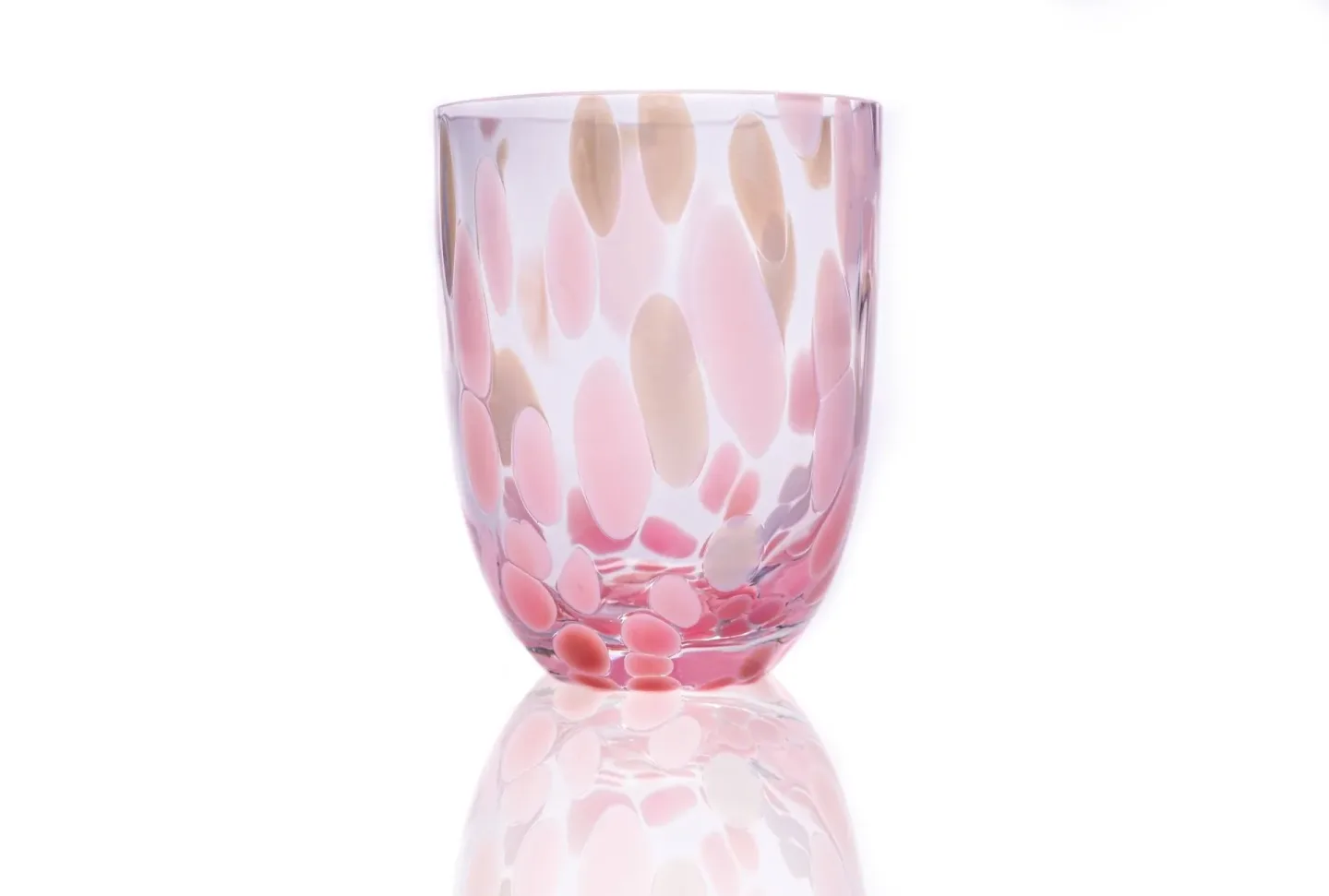 Anna Von Lipa Big Confetti Trinkglas 25 cl Rosa-hellblau