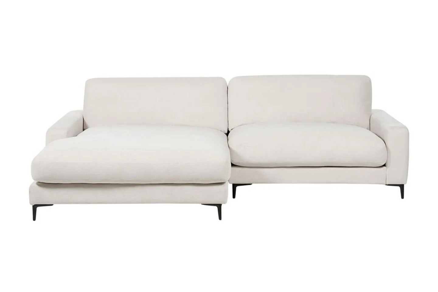 Cathy Hörnsoffa 3-sits - Vit/Svart