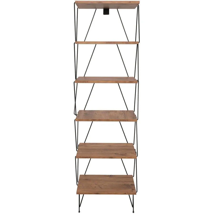 Bücherregal Yemek Kiefer Melaninbeschichtete Mischholz (Spanplatte) B 46 H 165 cm