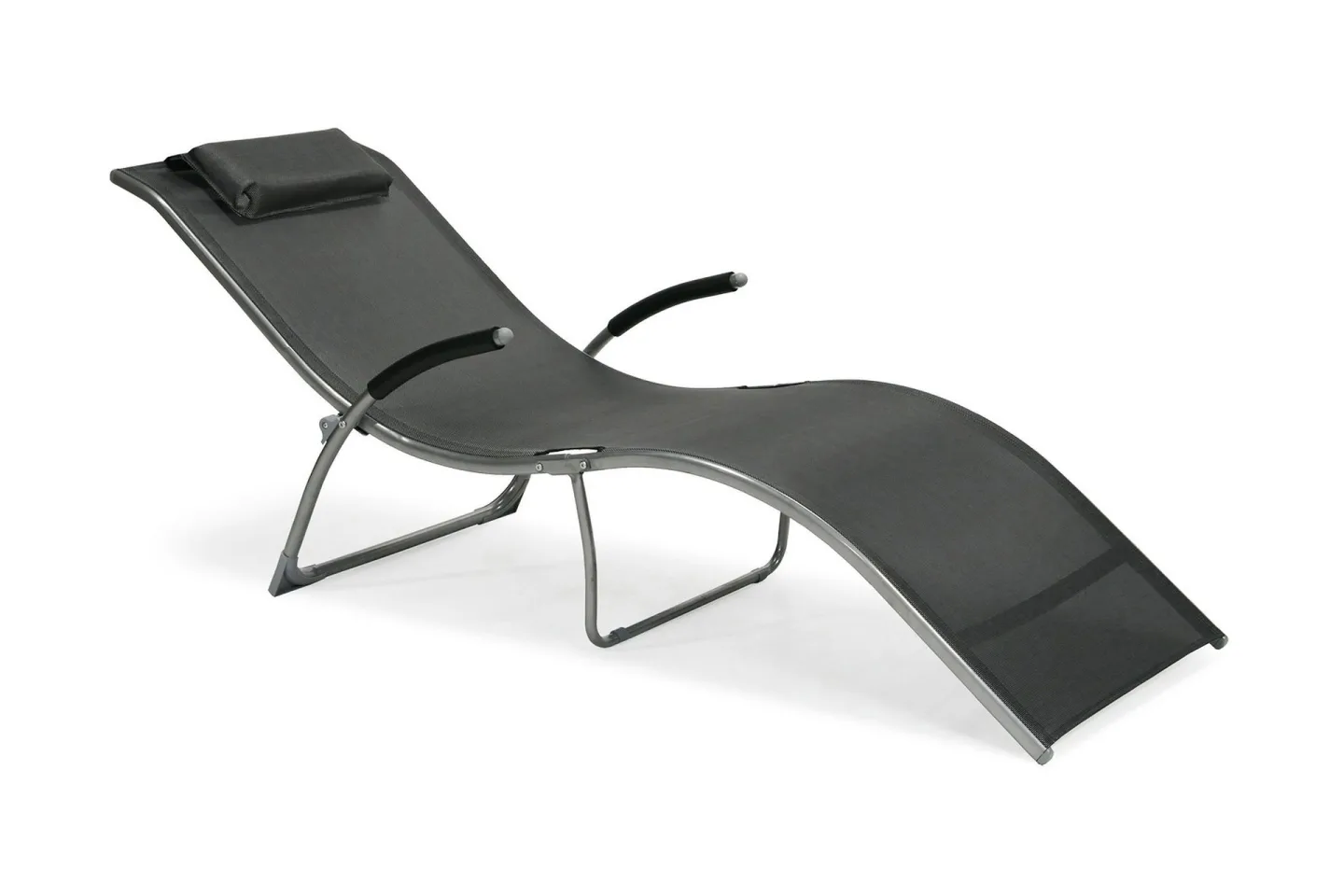 Solstol Batya 173x63x65 cm Grå Stålram -