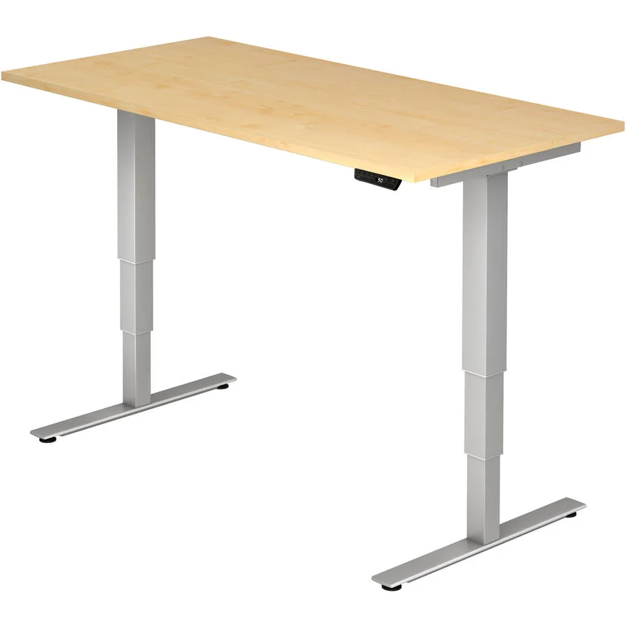 Schreibtisch Office Ahorn Holzwerkstoff Höhenverstellbar B 160 T 80 cm