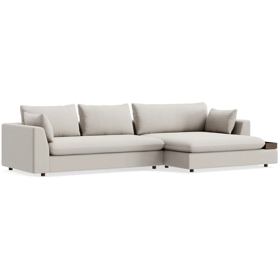 Ecksofa Milou Beige Stoff 334 cm 165 cm - Möbel Konfigurator: Traummöbel individuell zusammenstellen