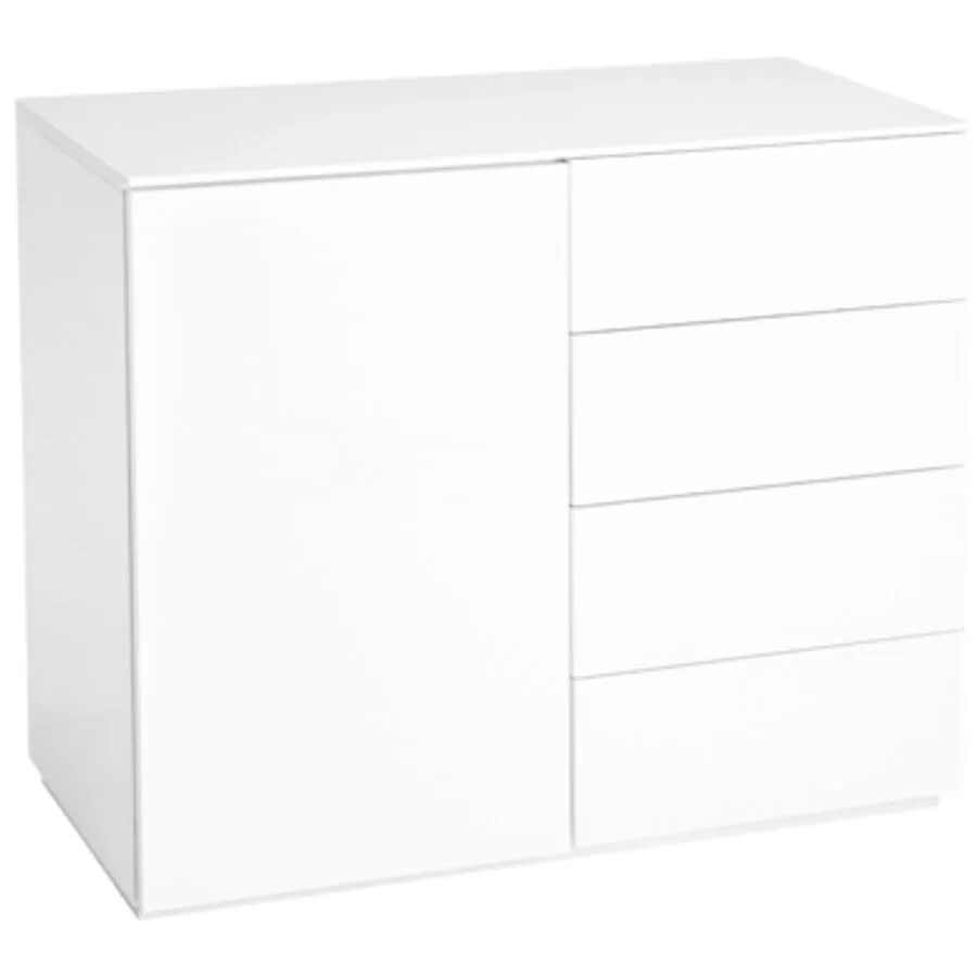 Kommode Miami weiss Holzwerkstoff B 90 H 80 cm