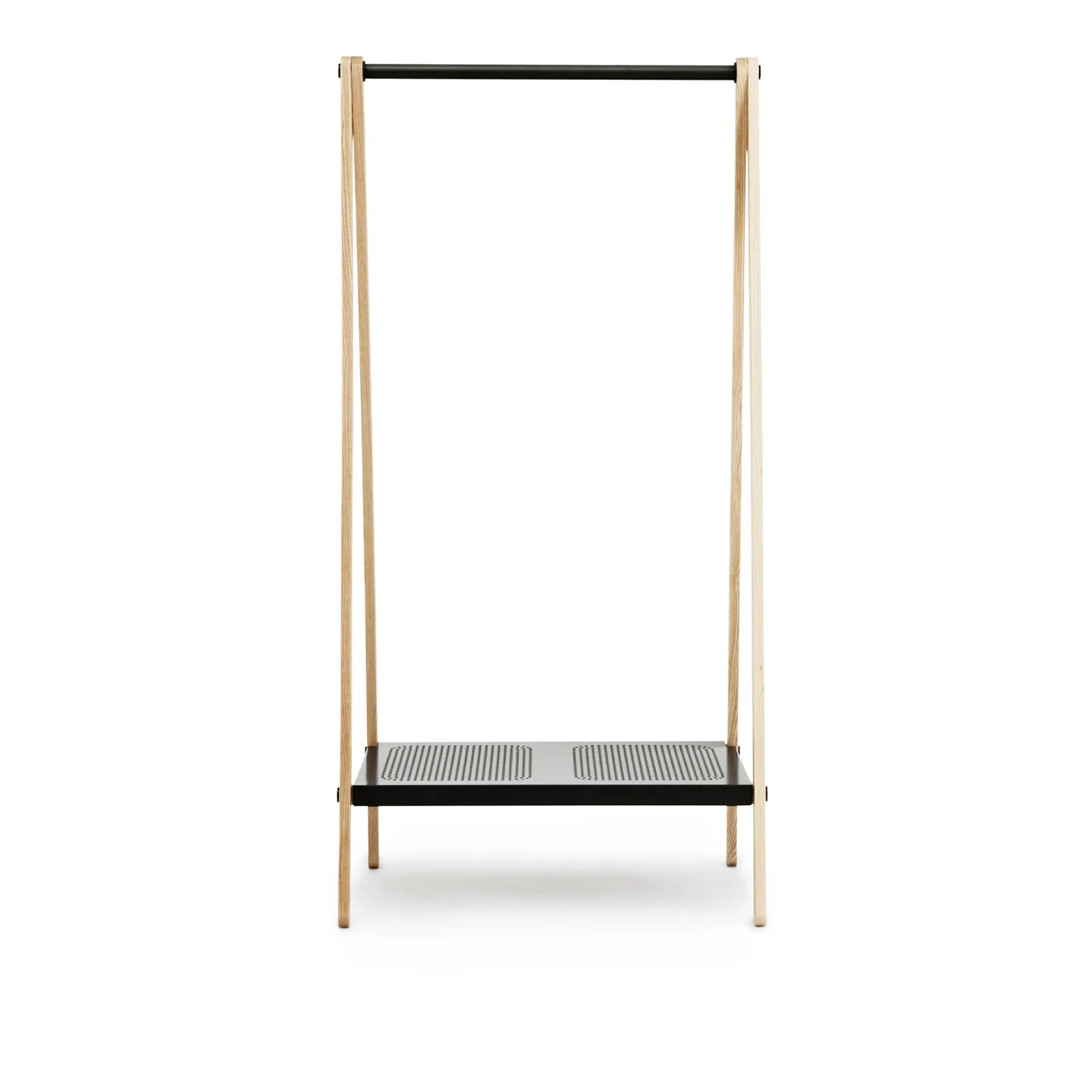 Normann Copenhagen - Toj Clothes Rack Small Grey - Klädhängare - Simon Legald - Grå - Metall/Trä