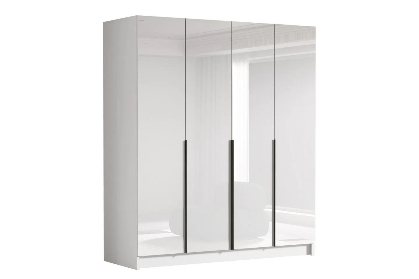 Vadstena Garderob 200x215 cm - Vit