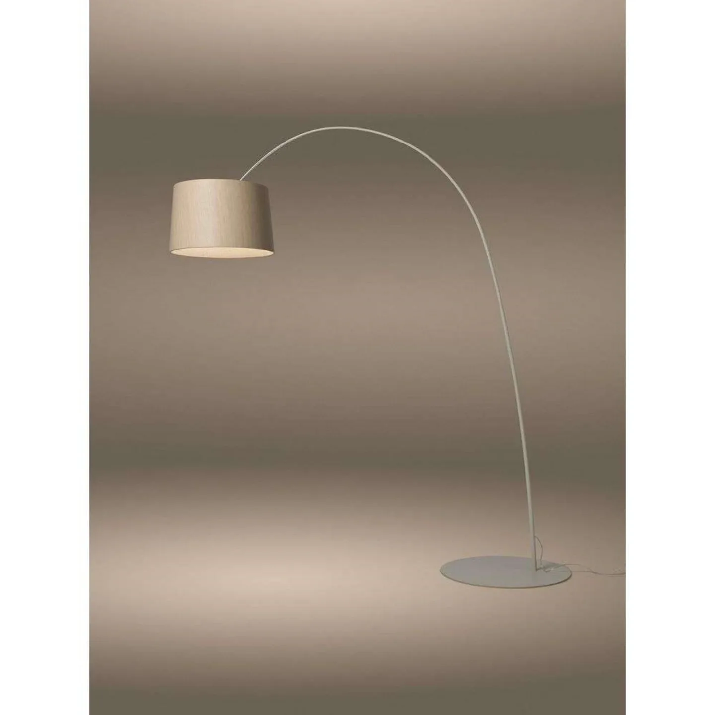 Twiggy LED Stehleuchte Greige/Wood - Foscarini - Wohnzimmer - Metall