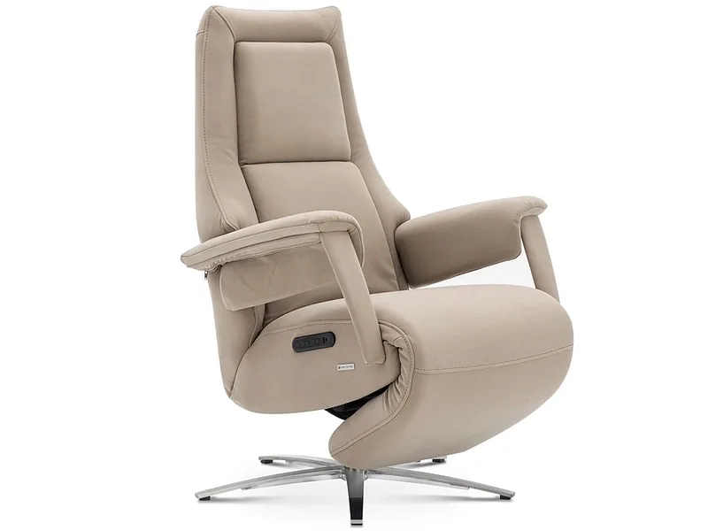 Relaxsessel CAMPO DE FIORI MONROE Echtleder taupe