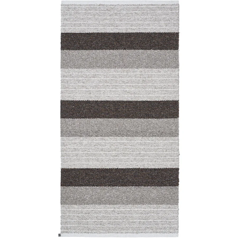 HORREDSMATTAN Teppich Myra Brown Streifen Mischgewebe 70 x 340 cm