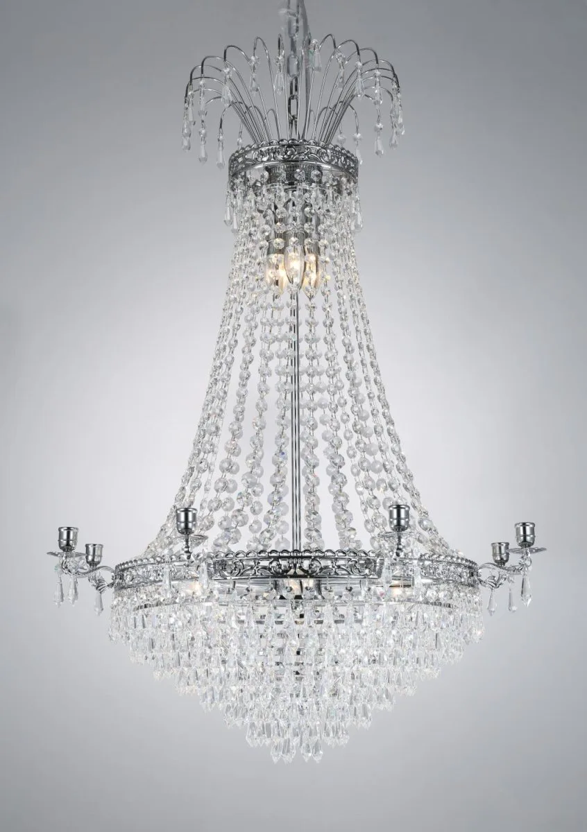 Norrsken Design - Empire Classic Ø65 - Kristallkrona - Krom
