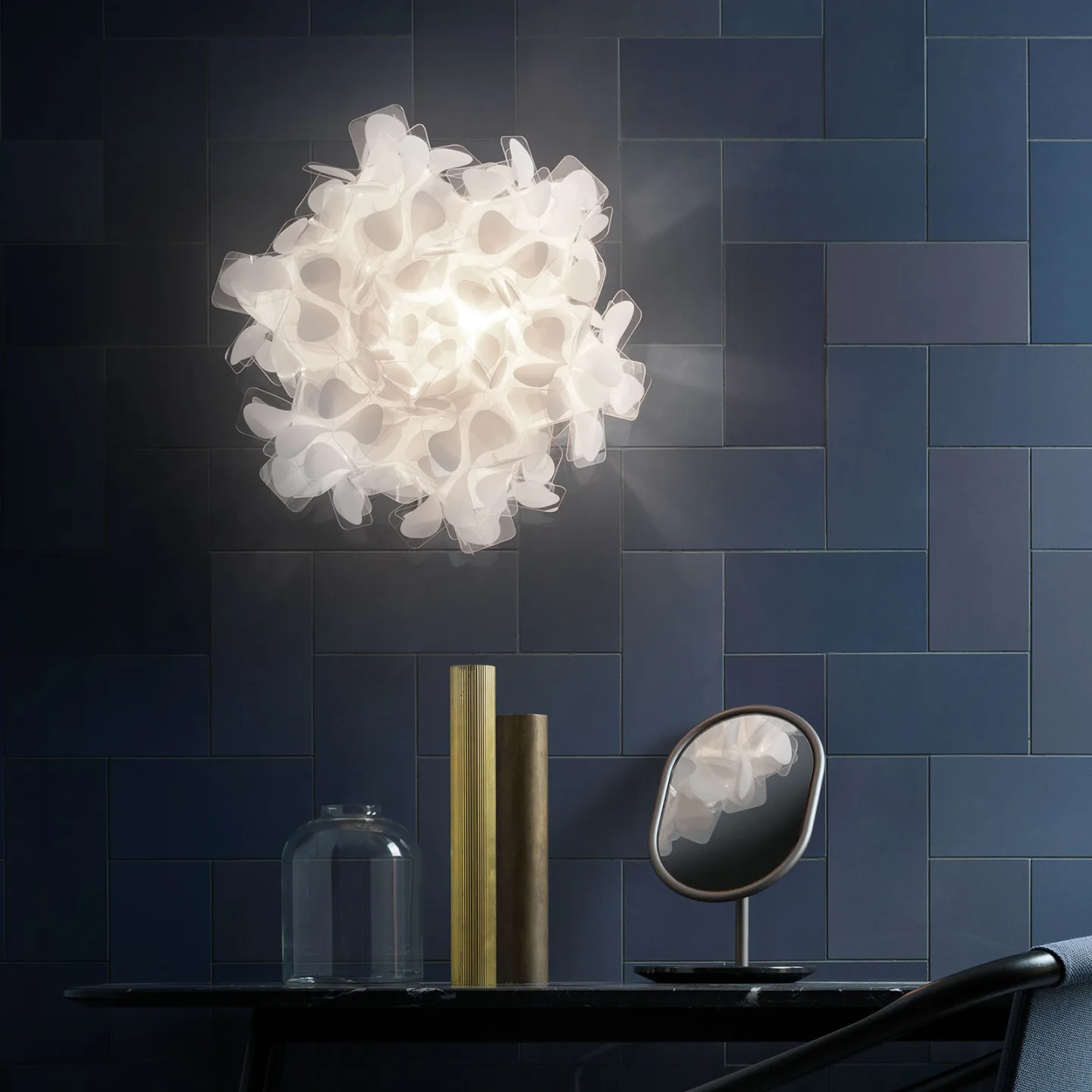 Clizia Mama Non Mama Wandlampe weiß Ø78cm - Slamp - Wohnzimmer - Design - Kunststoff - Rund