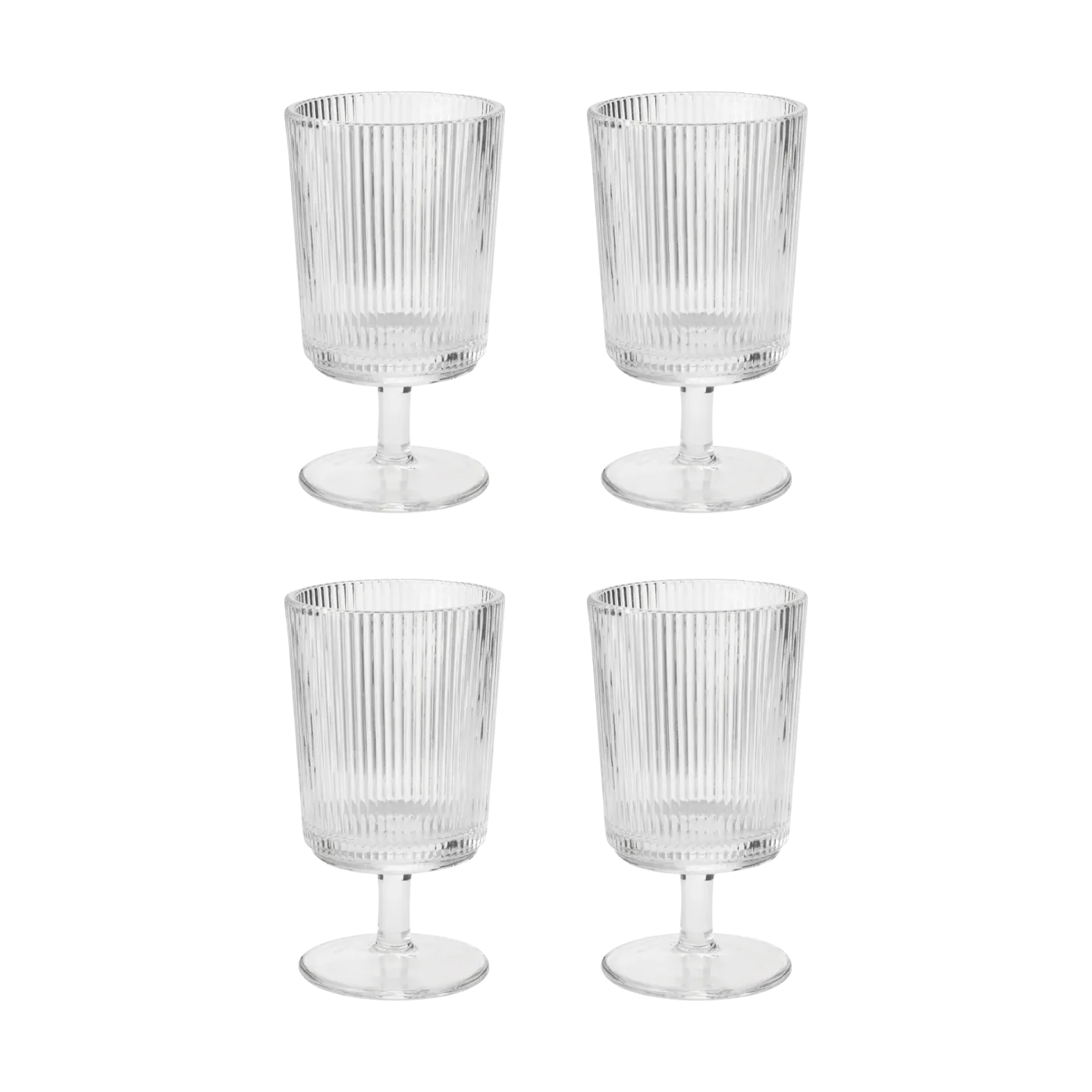 Stelton Pilastro Weinglas 18 cl 4er-Pack Clear