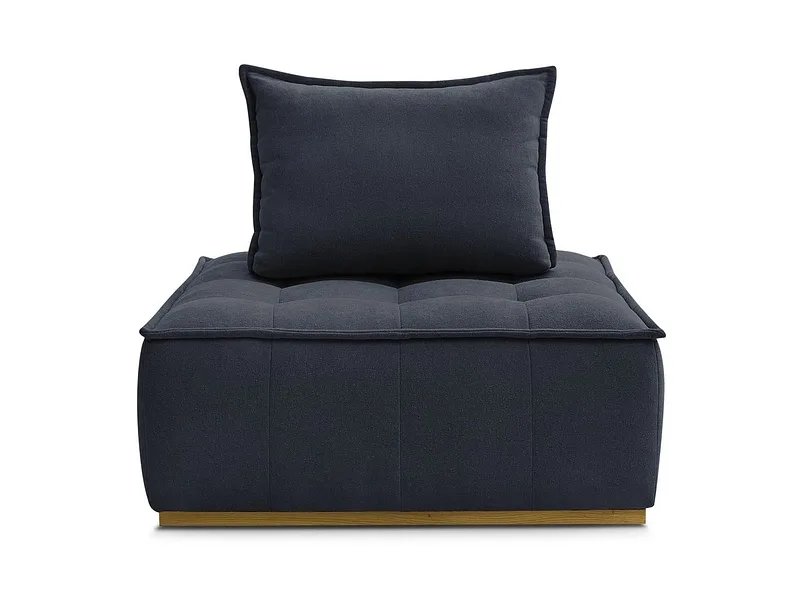 Modulare Sessel für Sofa BOBOCHIC ELISA Stoff mit Textur dunkelblau