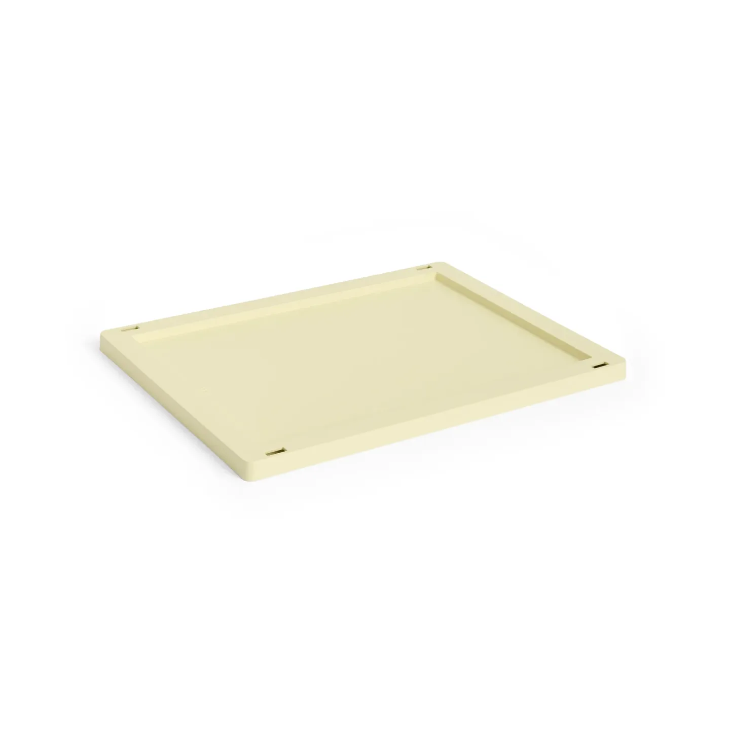HAY Colour Crate lock plastic medium Light yellow