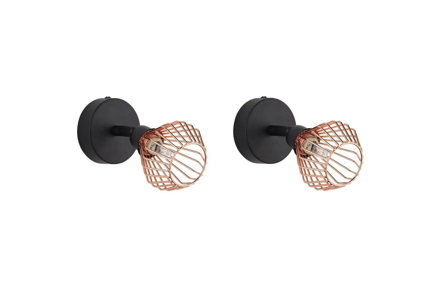 Milabo Spotlight 2 st G9 - Svart/Koppar