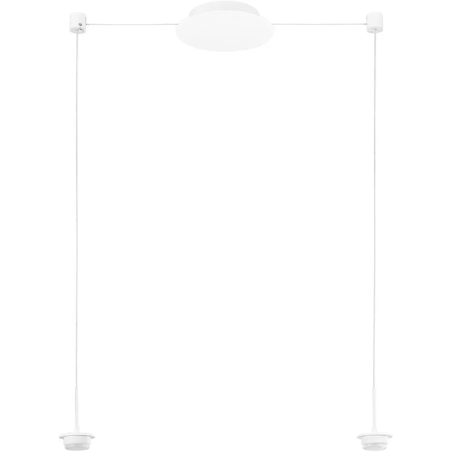 Pendellampe Cara Weiss Metall 18 cm 200 cm - LED - Lichtfarbe: Extra warmweiss - Helles Neutralweiss - LED Energiesparlampen