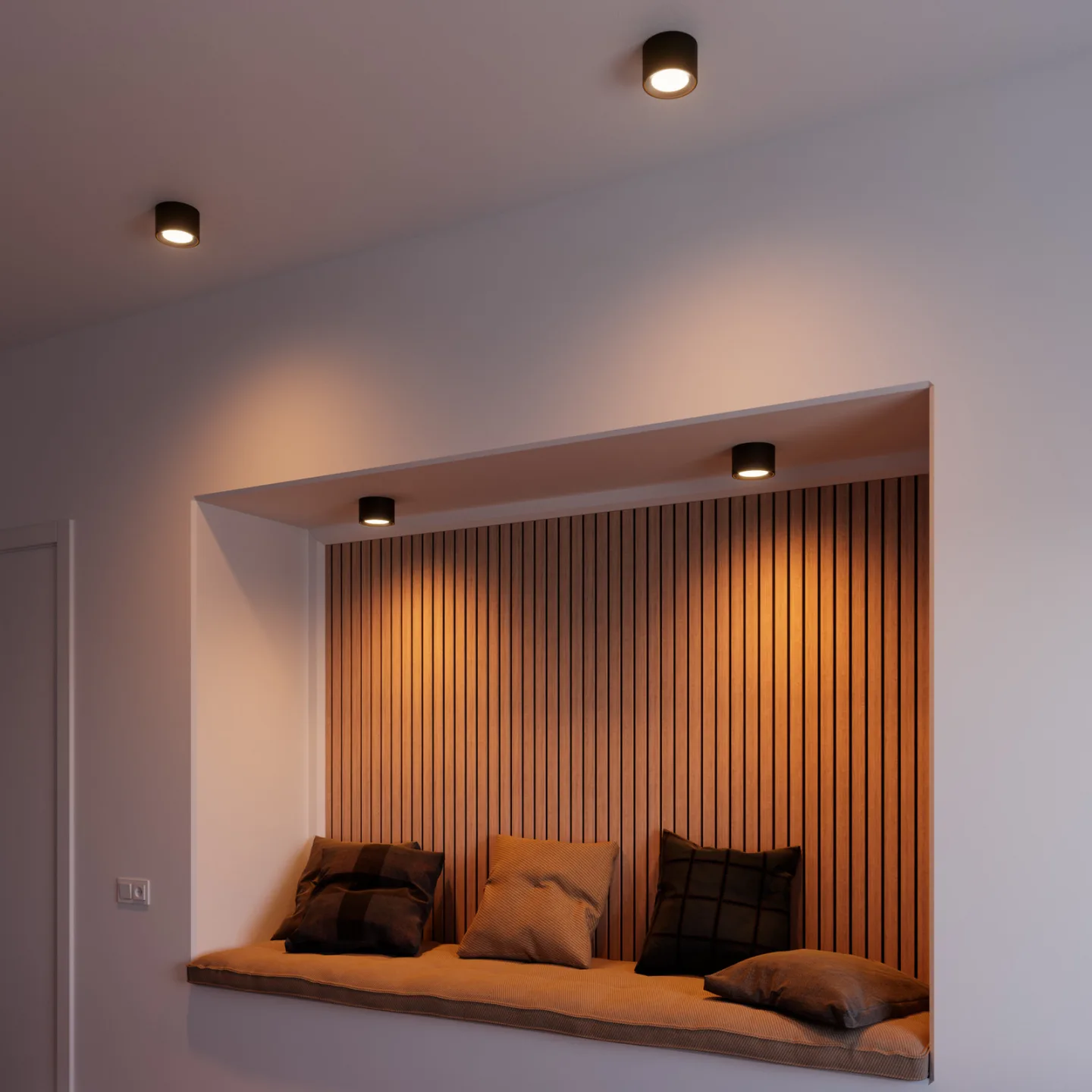 Landon Smart Taklampe Black - Nordlux - Stue - Metall - Rund