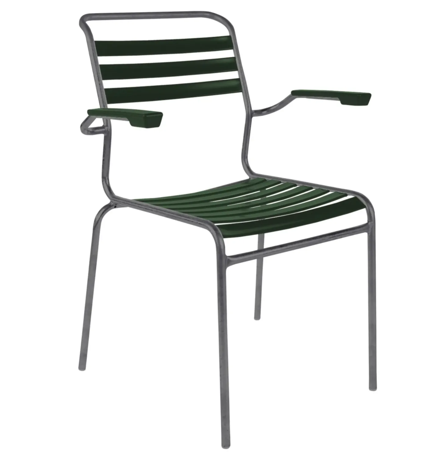 Schaffner Lättli-Stuhl Säntis mit Armlehnen Grün | Schubiger Möbel