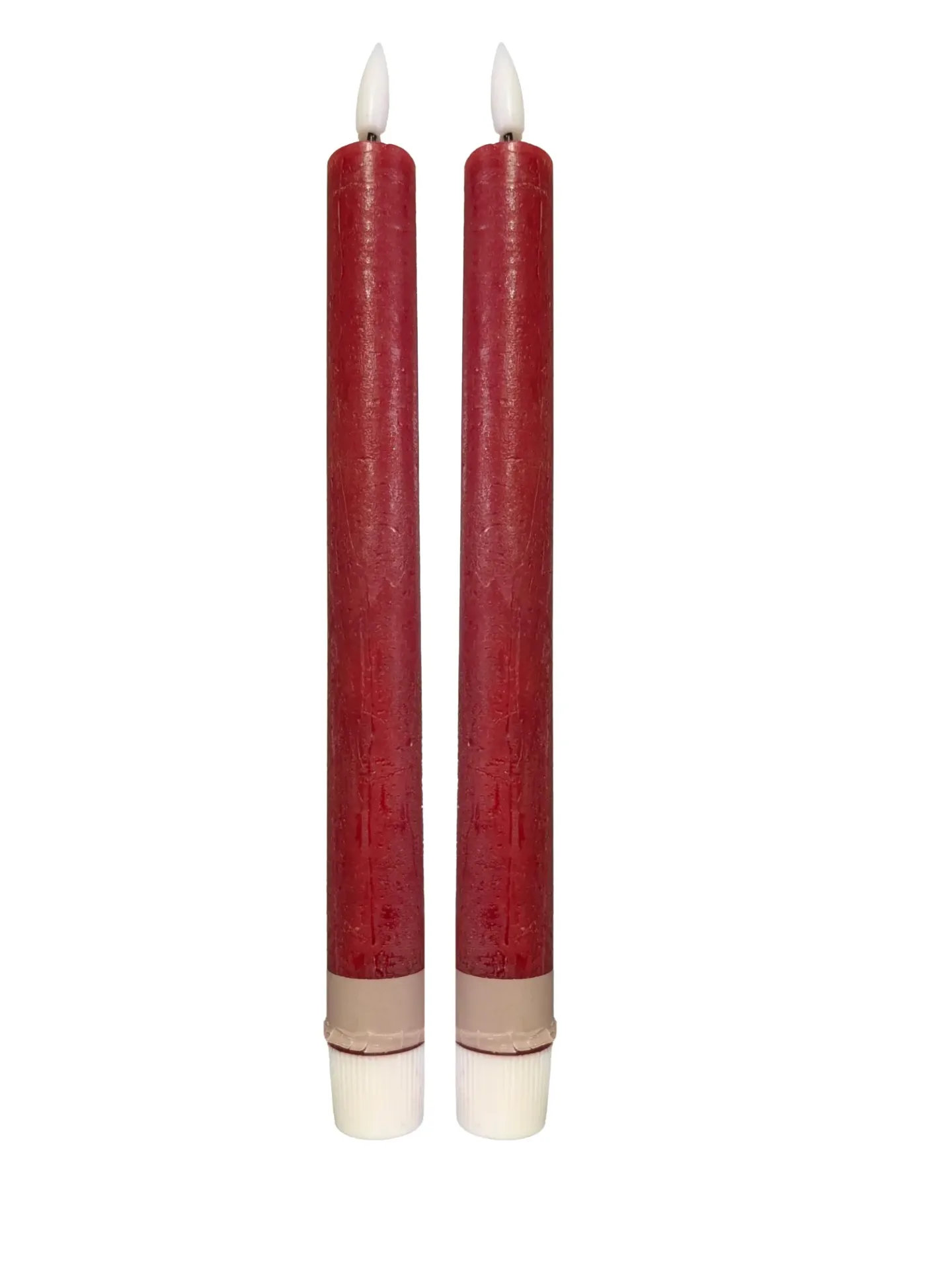 Decofinder LED-Stabkerze Chalet H: 24 cm Rot | Schubiger Möbel