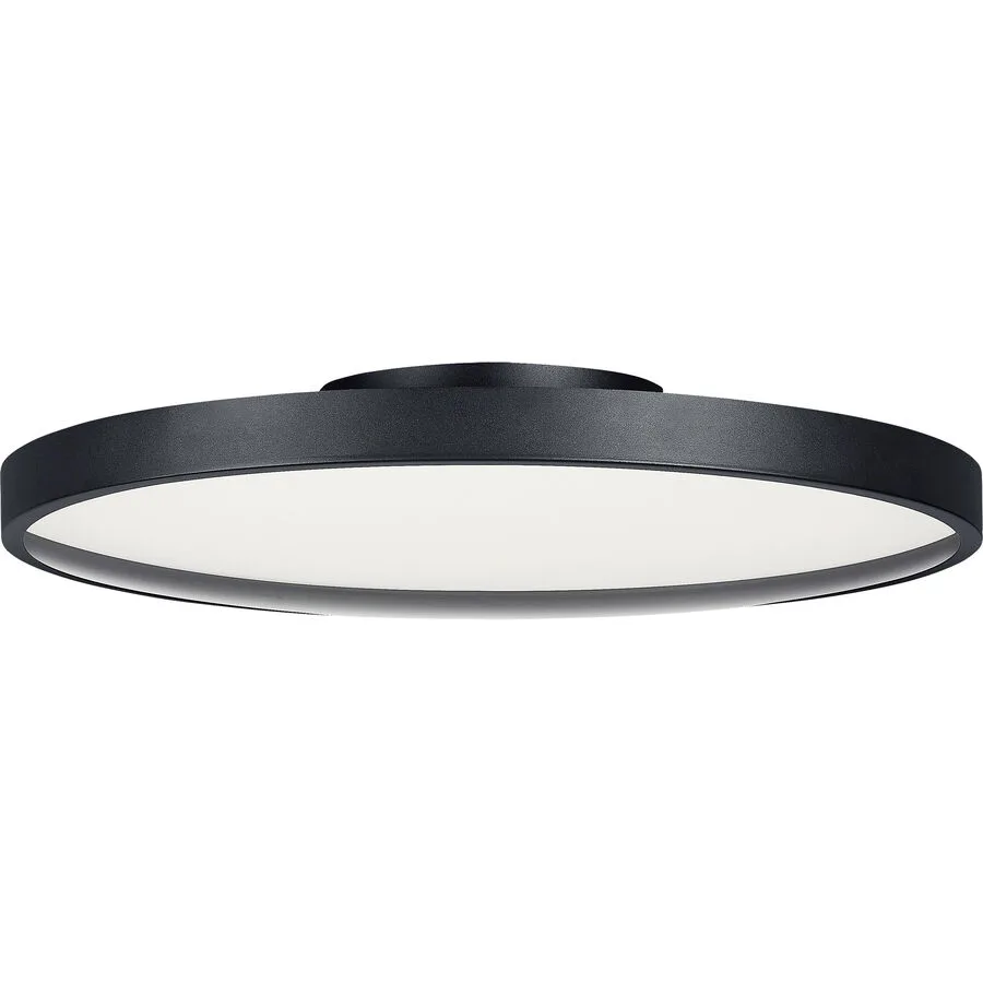 Designer-Deckenlampe Bankamp Cona schwarz D 45 cm - Material: Aluminium/Glas - LED - Lichtfarbe: Extra warmweiss - LED Energiesparlampen