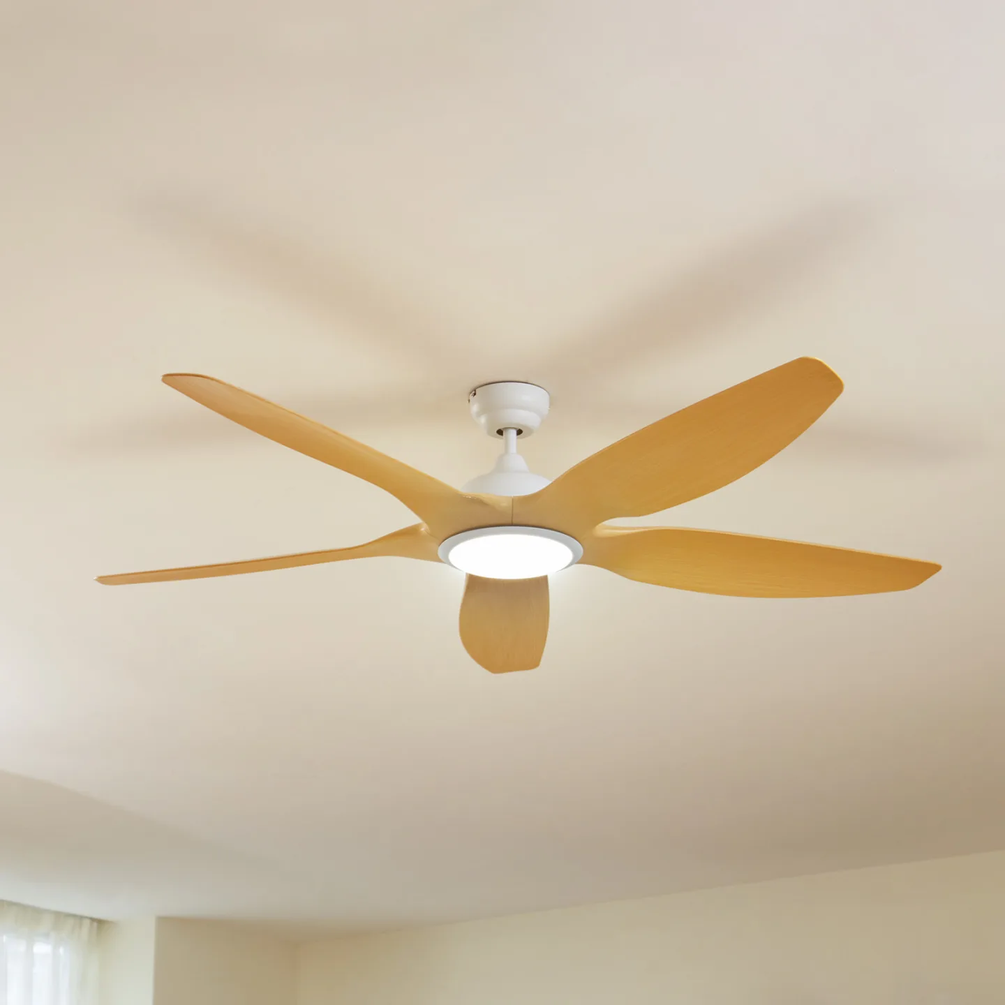 Omendo LED-loftventilator hvid CCT DC lydløs - Lucande - Stue - Moderne - Metal
