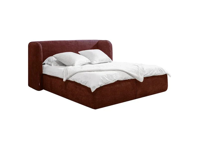 Kastenbett BOBOCHIC LOUISE 160x200cm stoff rot