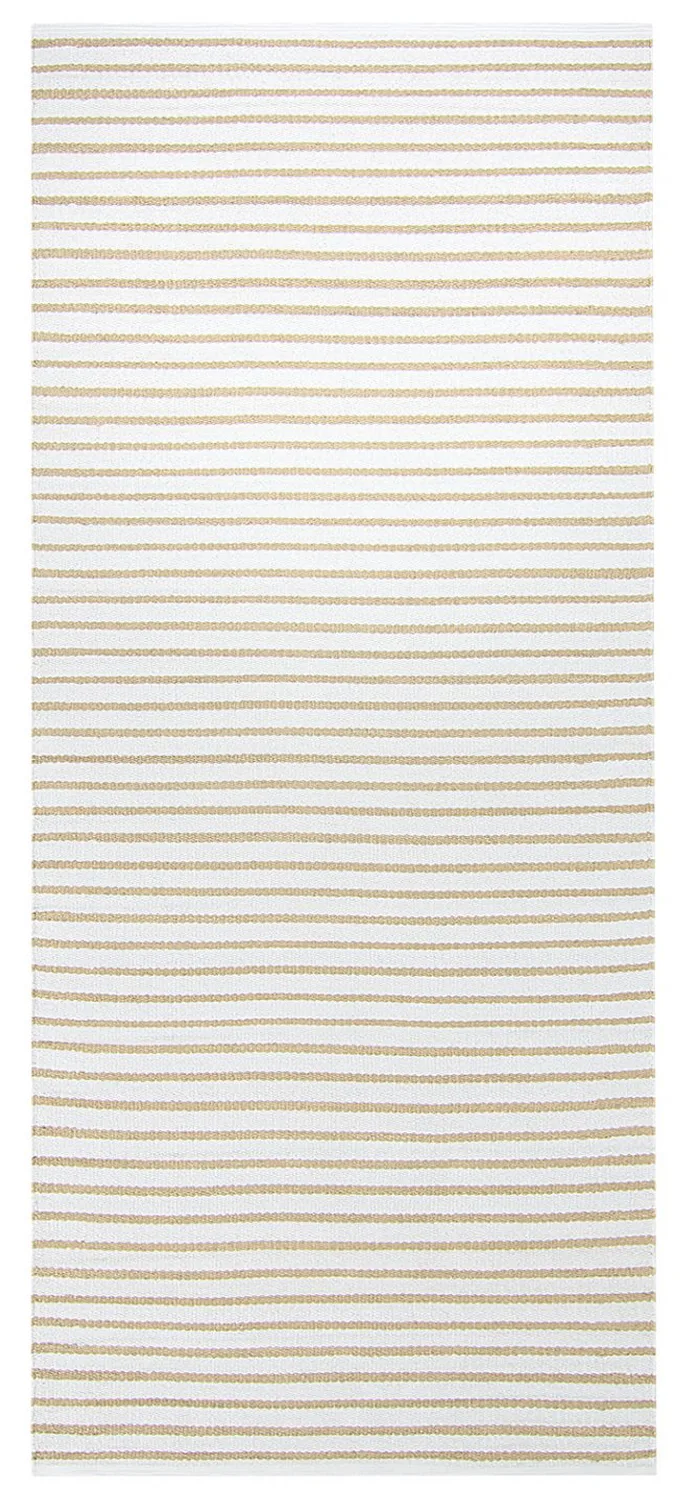 Plastmatter - Kensington (beige/hvit) (Størrelse: 150 x 200 cm)