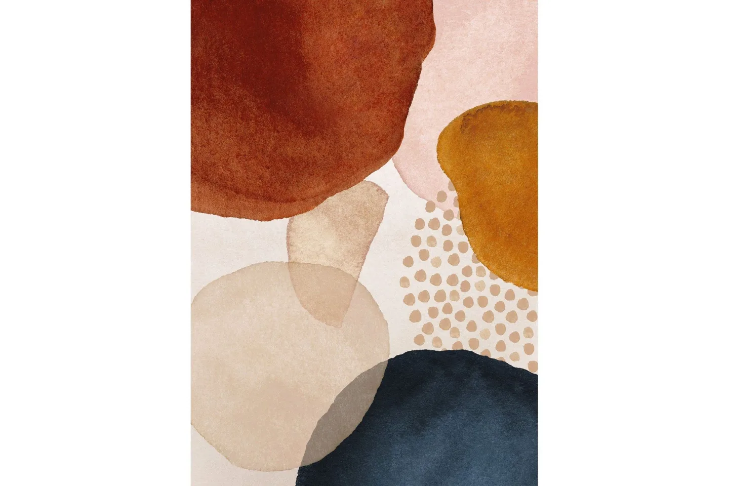 Poster Circles 50x70 cm - Beige