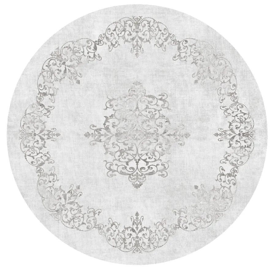 Rundt teppe - Santi (lysegrå) (Størrelse: Ø 160 cm)