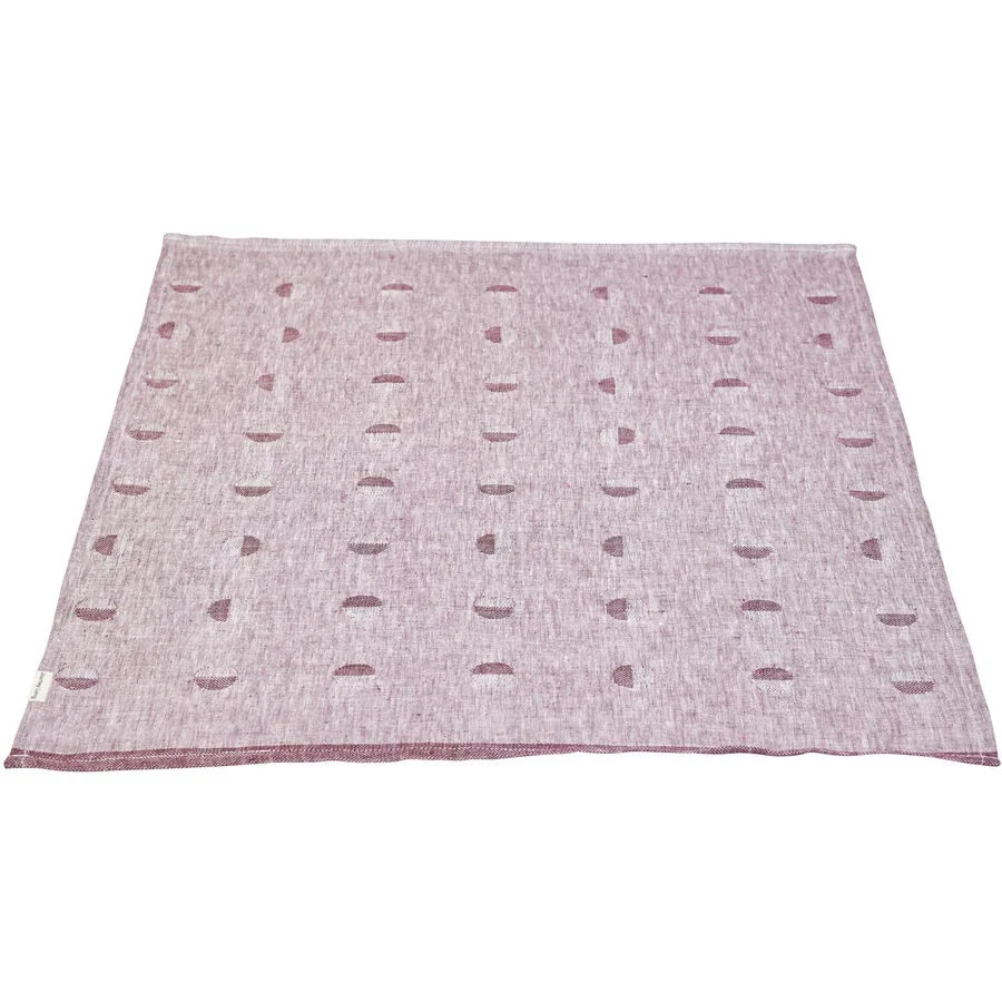 Journey Living Küchentuch Juliette "Small Dots" Leinen 50 cm 70 cm - Farbe: Cassis
