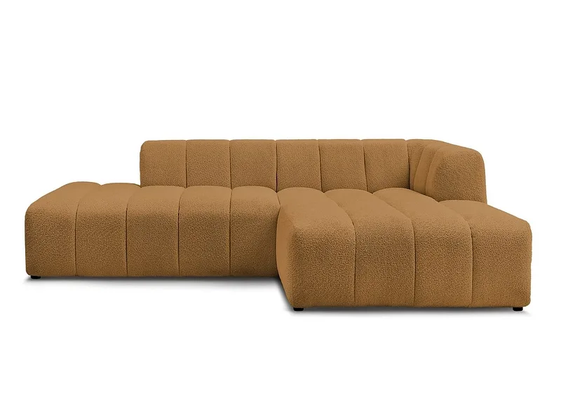 Ecksofa BOBOCHIC ANNECY Boucle-Stoff gelb