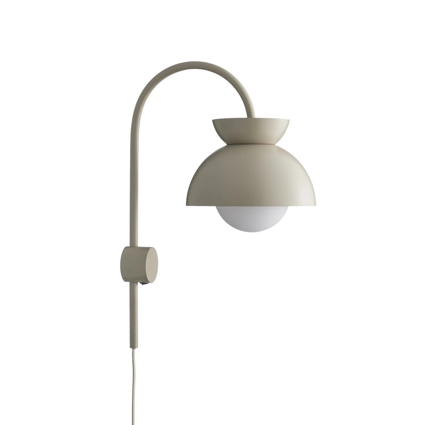 Butterfly vegglampe Matt Tan Grey - FRANDSEN - Stue - Design - Metall - Med en lyskilde