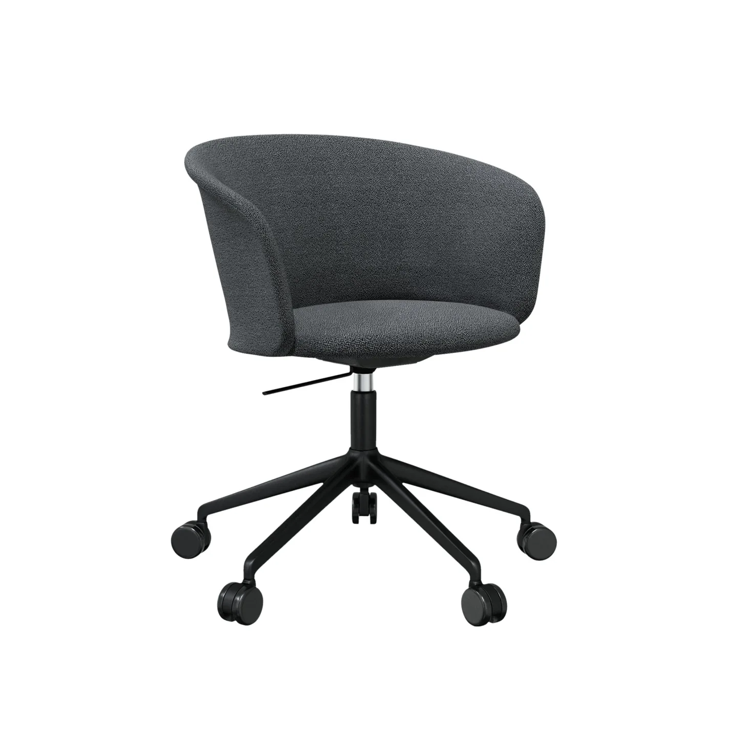 HEM - Kendo Swivel Chair 5-star Castors - Graphite/Black - Kontorsstolar - Sabine Marcelis,LucidiPevere - Grå - Metall/Trä/Skum/Plast/Ull