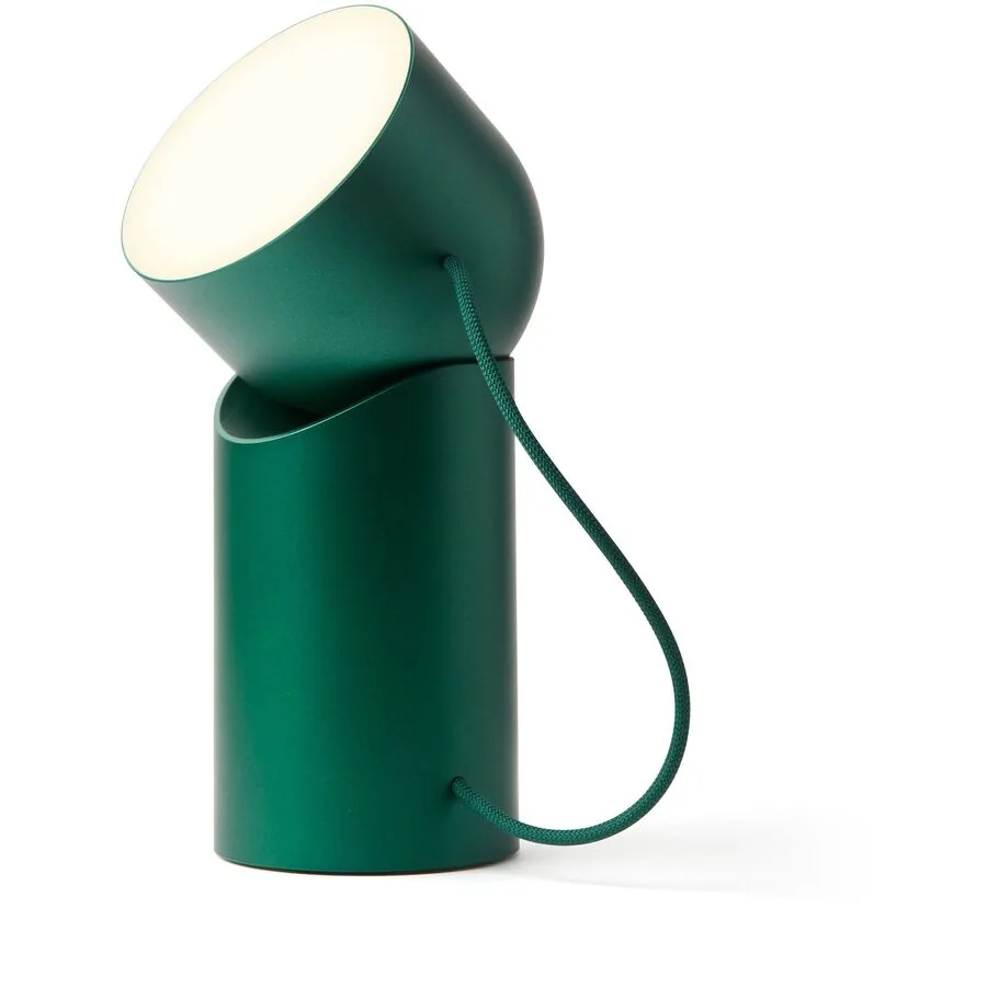 Lexon Tischlampe Orbe Grün Kunststoff 10 cm 21.8 cm - Farbe: Dunkelgrün - LED - Lichtfarbe: Warmweiss – Kaltweiss - LED Energiesparlampen