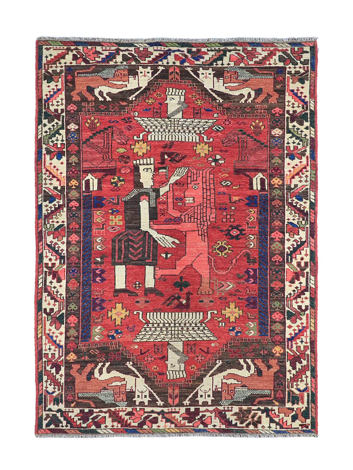 Orientalsk Teppe - Tribal Hand Knotted - 154 x 221 cm (Størrelse: 154 x 221 cm)