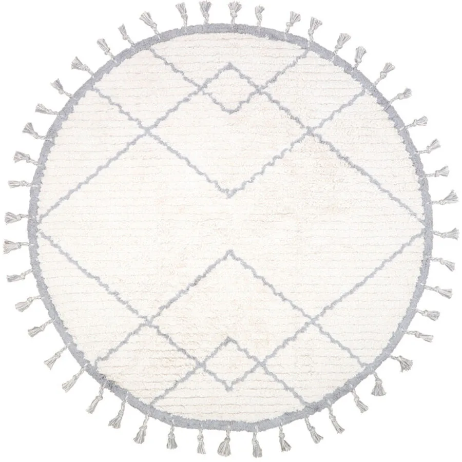 Kinderteppich Severi Natural Baumwolle 120 x 120 cm