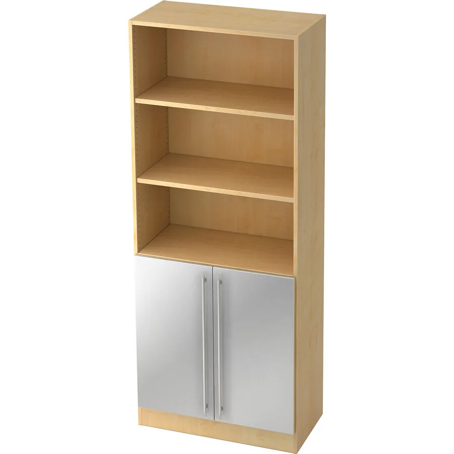 Aktenschrank Office silber, natur Holzwerkstoff B 80 cm H 200.4 cm
