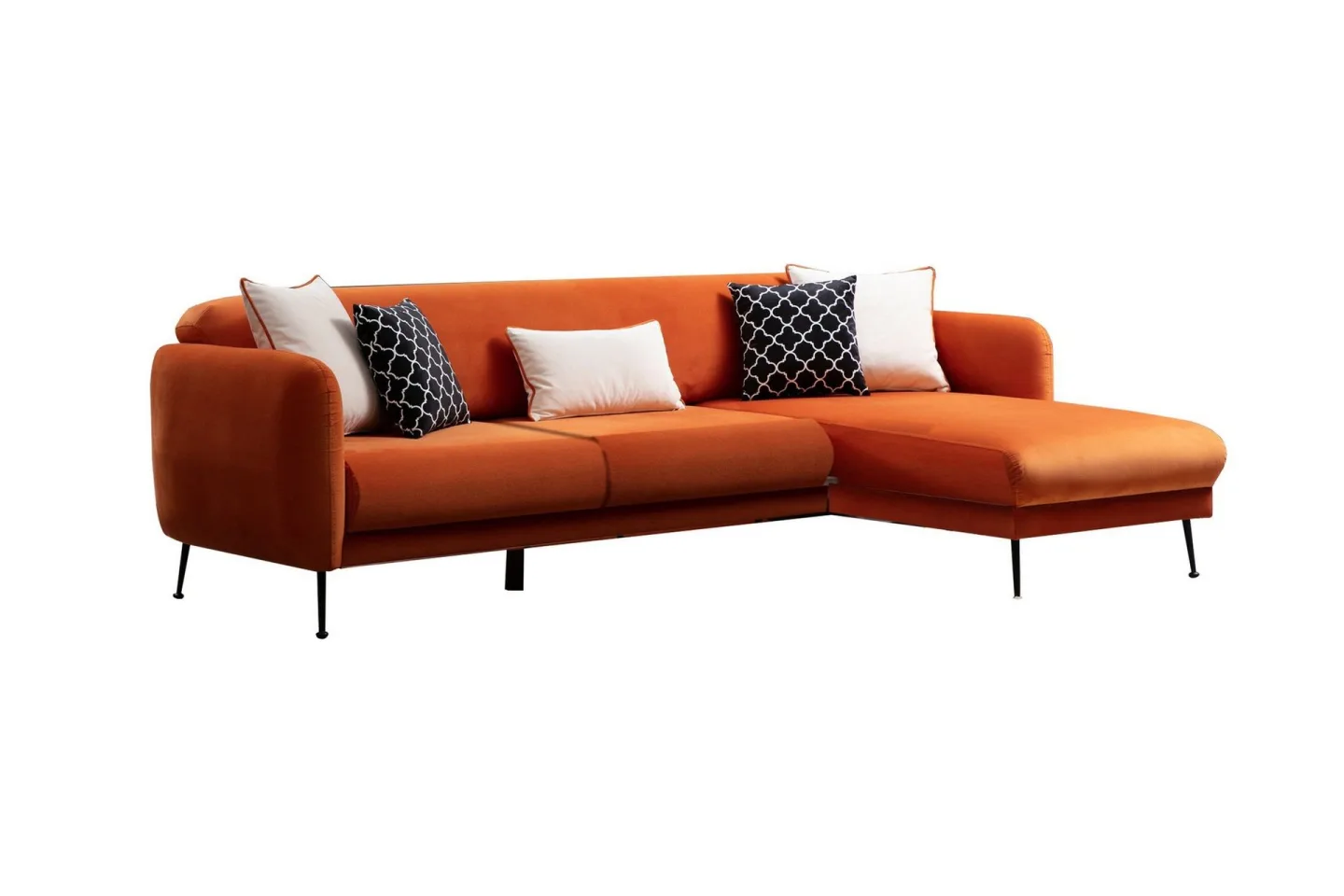 Crivaro Bäddsoffa med Divan Höger - Orange