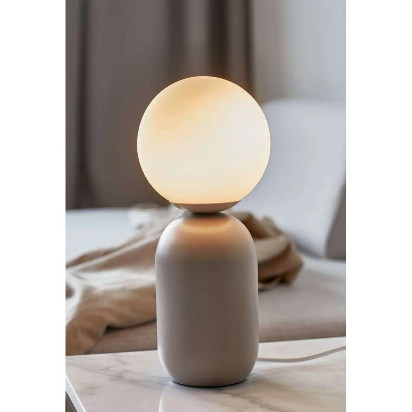 Notti Tischleuchte Grey - Nordlux - Wohnzimmer - Metall