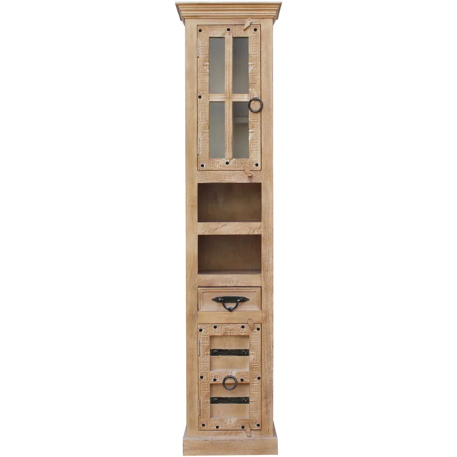 Hochschrank Anela natur Mangoholz B 44 H 188 cm