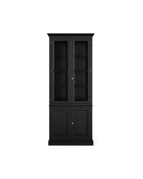 Nantucket Vitrinenschrank Modern Black
