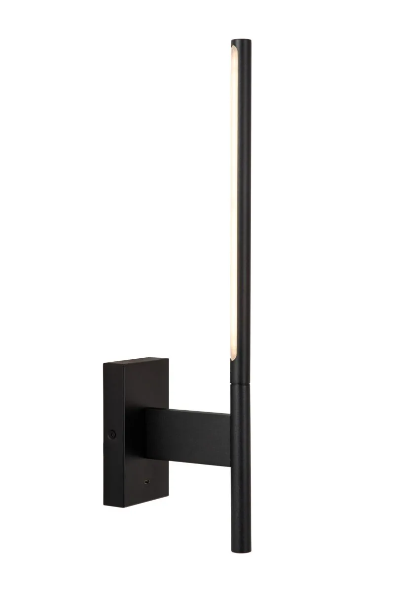 Lucide - Finan 48cm - Vägglampa - Svart