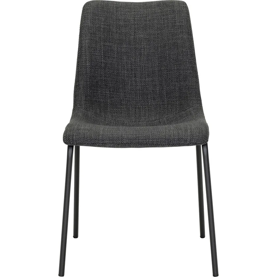 Stuhl Sabia grau Stoff, polyester, metall