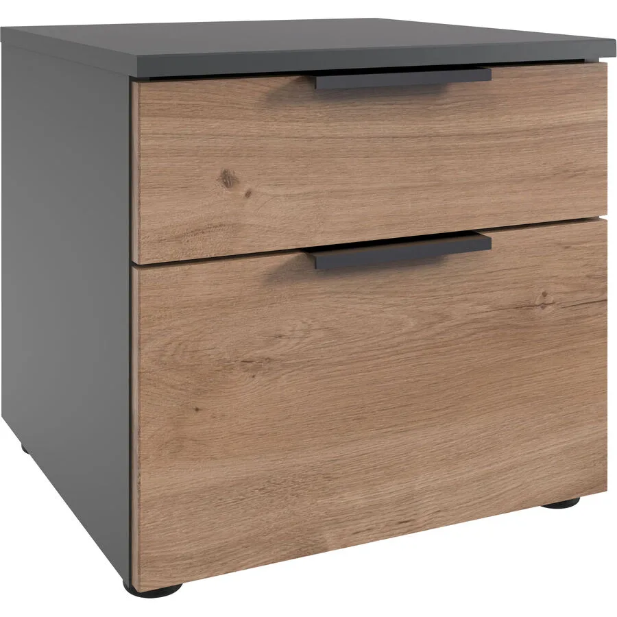 Kommode Sanko Plankeneiche/graphit Holzwerkstoff B 41 H 39 cm