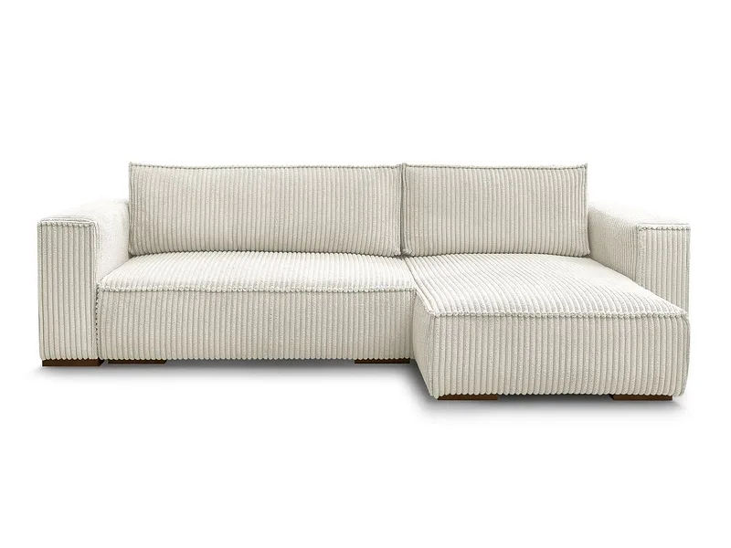 Ecksofa BOBOCHIC CHELSEA Cord-Stoff beige