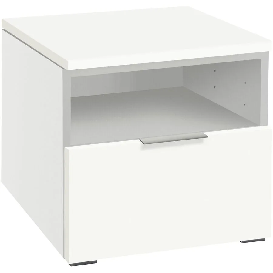 Hasena Nachttisch Jolantha Weiss MDF/Metall 45 cm