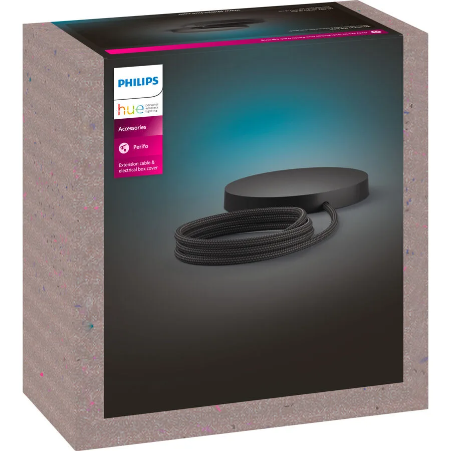 Philips Hue Hue Perifo Verlängerungskabel und Baldachin schwarz - Material: Kunststoff